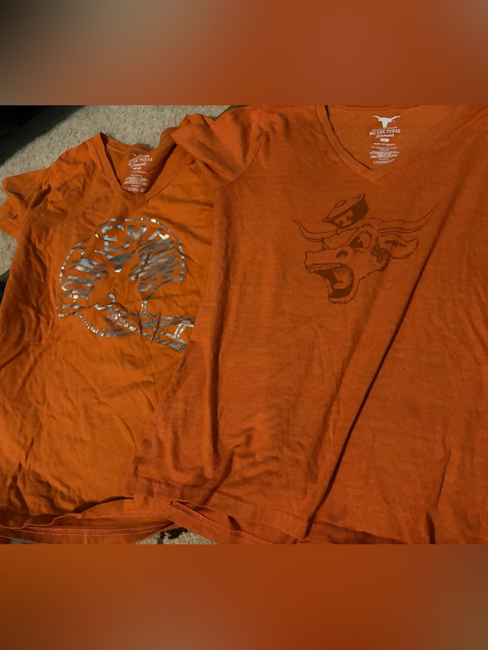 Women’s large Burnt Orange Graphic Texas longhorns  T-Shirt bundle